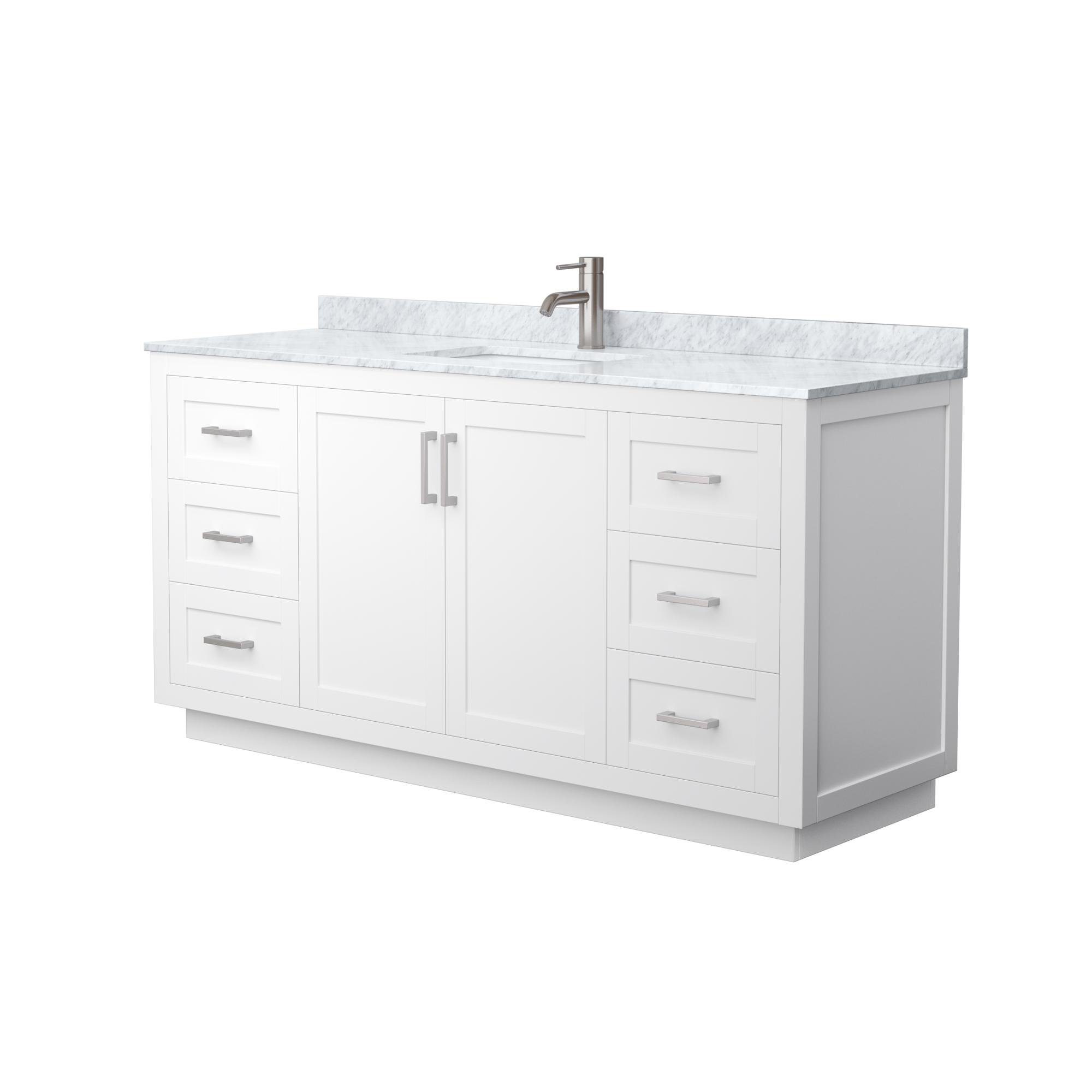 Wyndham Collection Miranda 66" Freestanding Single Bathroom Vanity with ...